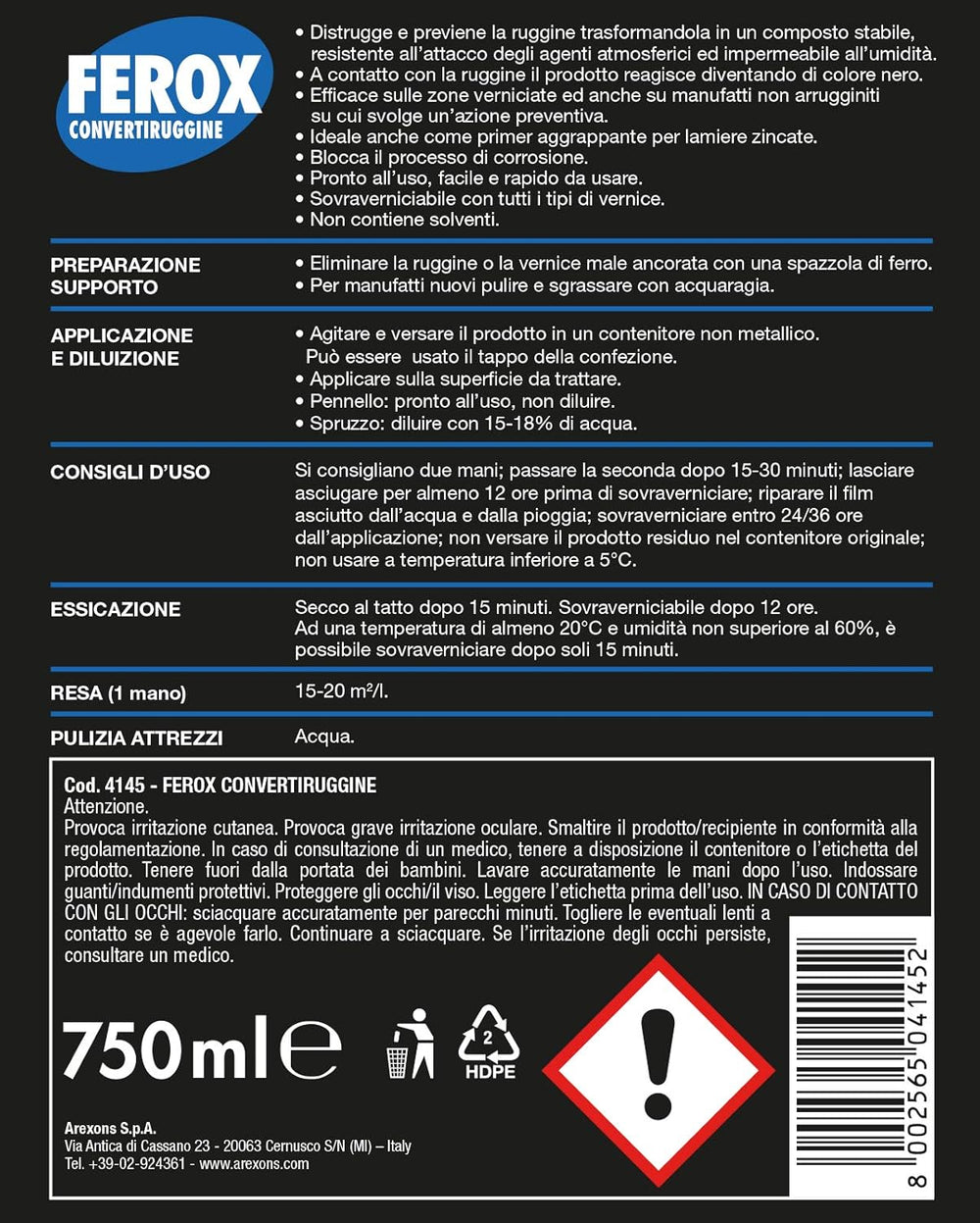 Ferox the Rust Converter and Anti-Rust