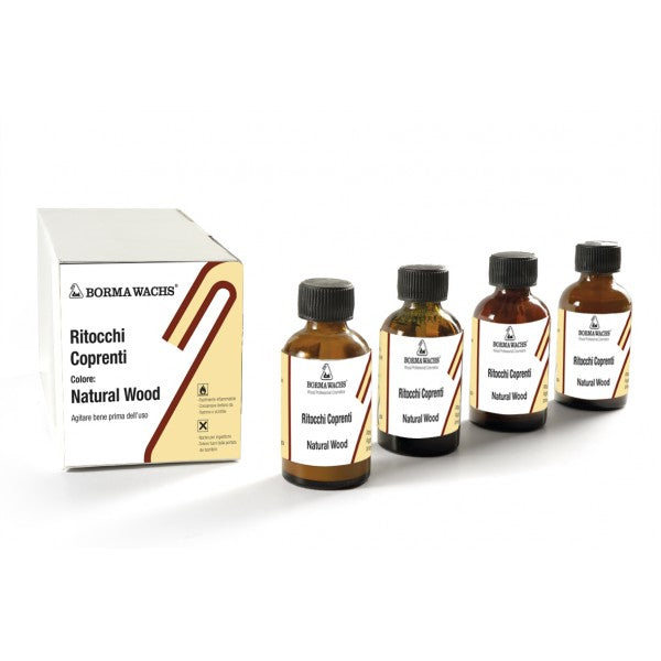 Brush-on covering touch-up for wood