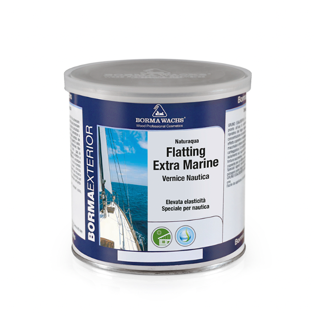 Naturaqua flatting extra marine special water-based paint for boats